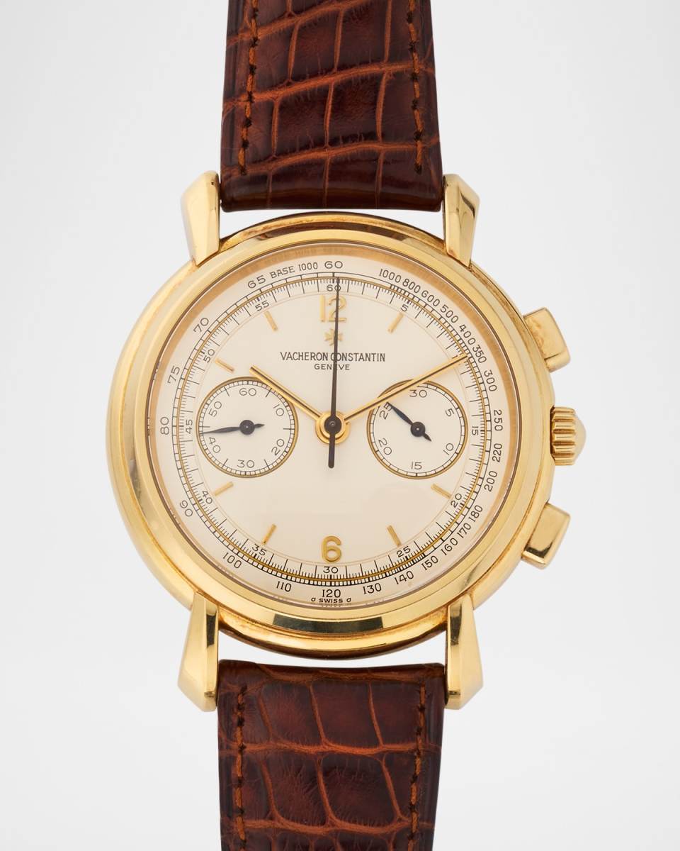 Vacheron Constantin 18K Yellow Gold Historiques Chronograph 37mm Vintage 1990s Watch